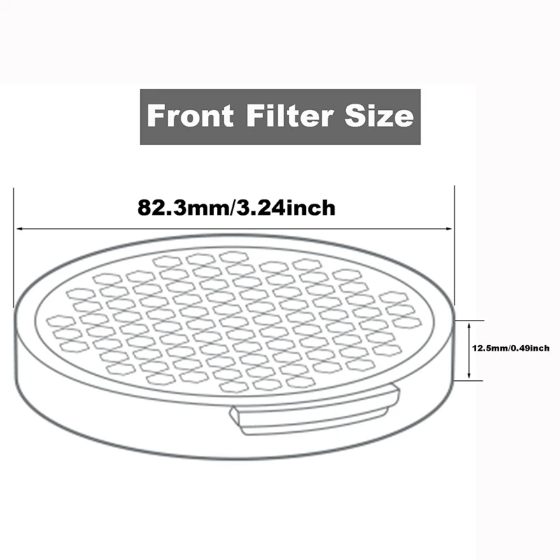 HEPA Filter Vacuum Filter Compatible For Roborock H6 Robot Vacuum Cleaner Parts Accessories