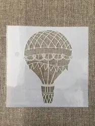 13cm Hot Air Balloon DIY Layering Stencils Wall Painting Scrapbook Coloring Embossing Album Decorative Template