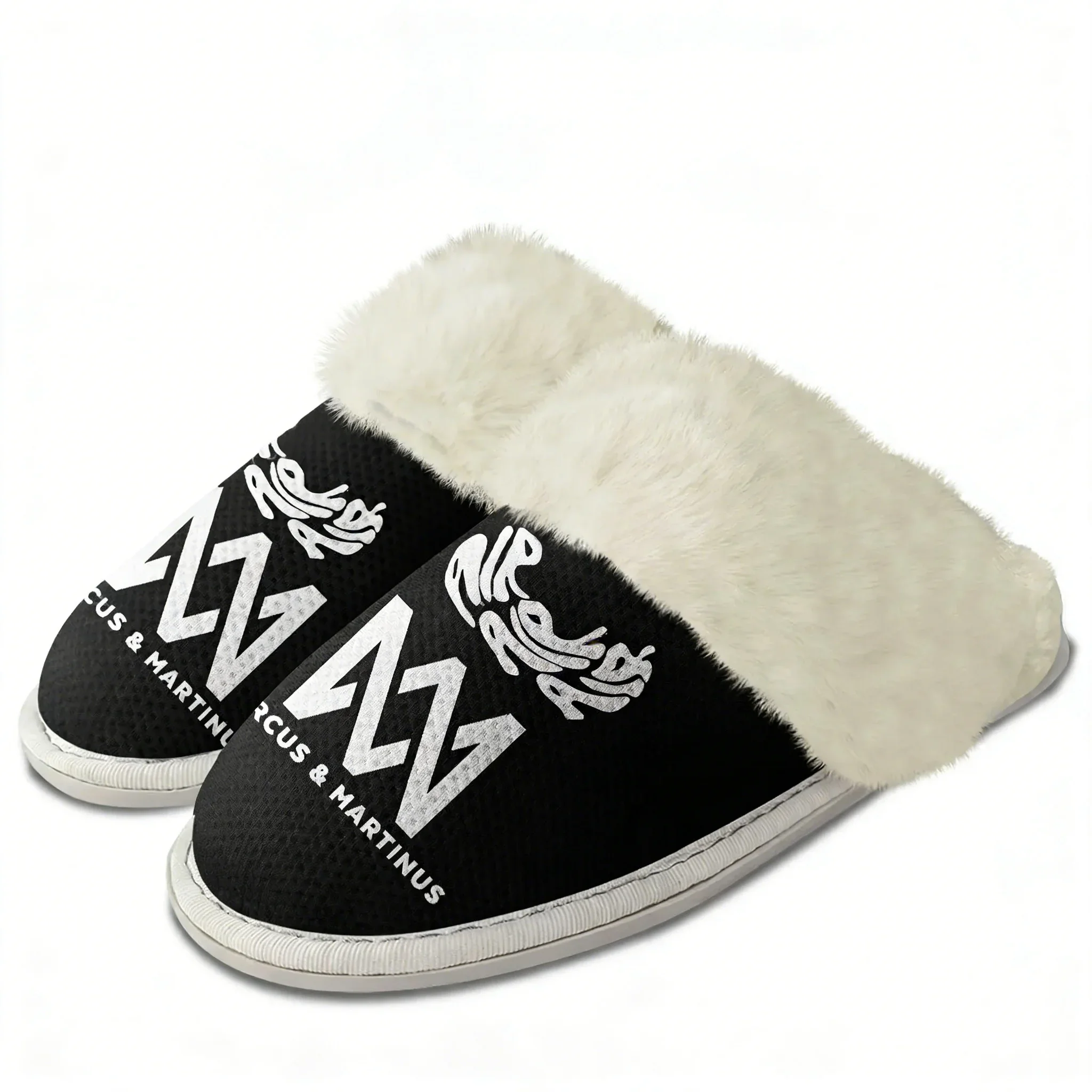 Marcus And Martinus Plush Slippers Keep Warm Shoes Rap Dance Singer Mens Womens Home Cotton Bedroom Lightweight Slipper