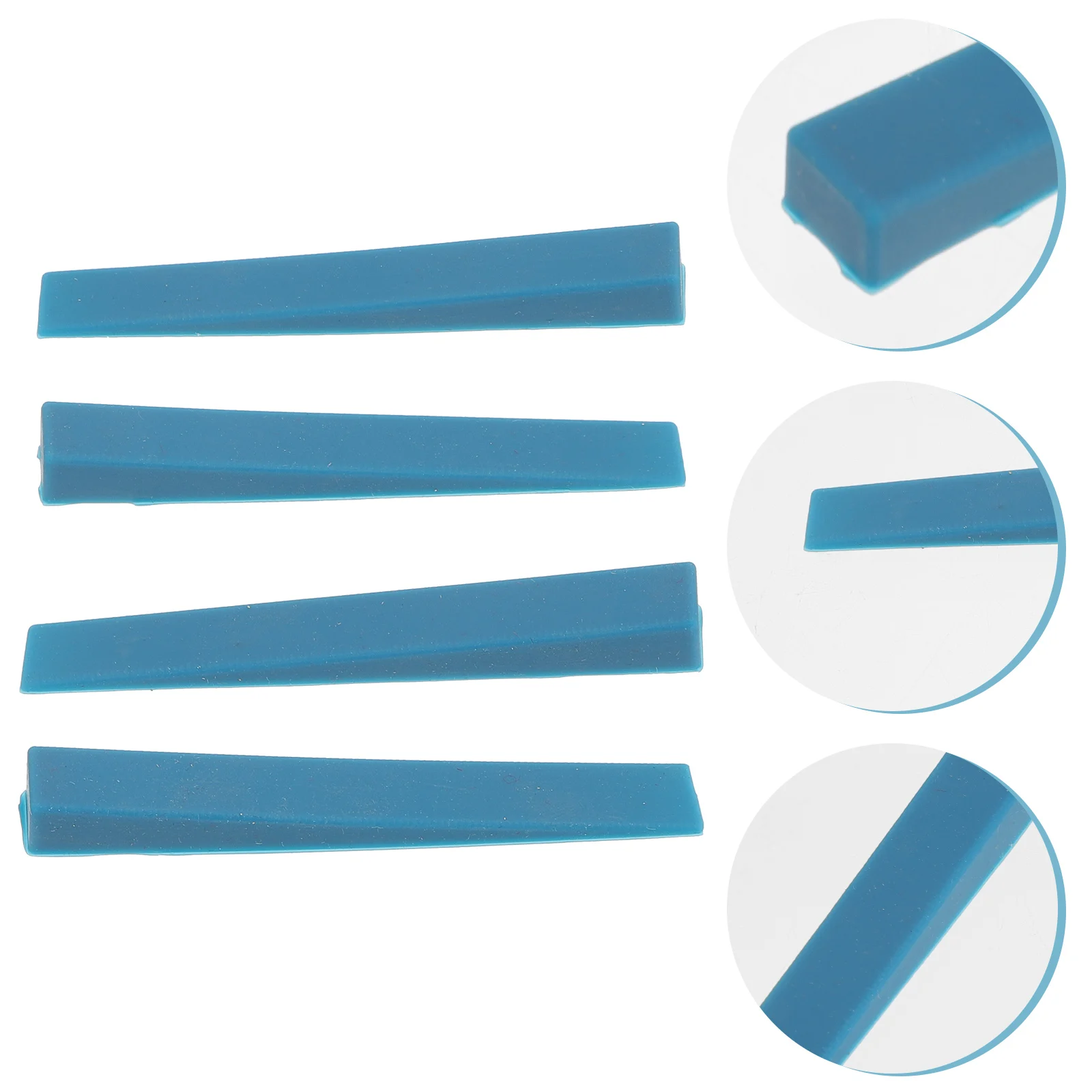 

4 Piano Tuning Fork Tools Repair Silicone Tune Mutes Accessories Blue Professional