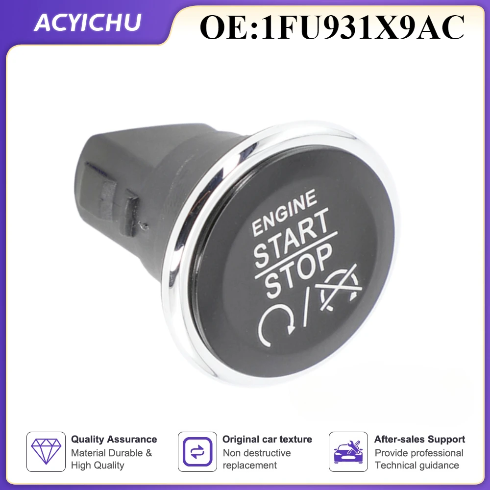 1FU931X9AC Engine Start Stop Button Switch For Dodge 2008 - 2014 Challenger for Chrysler Town & Country