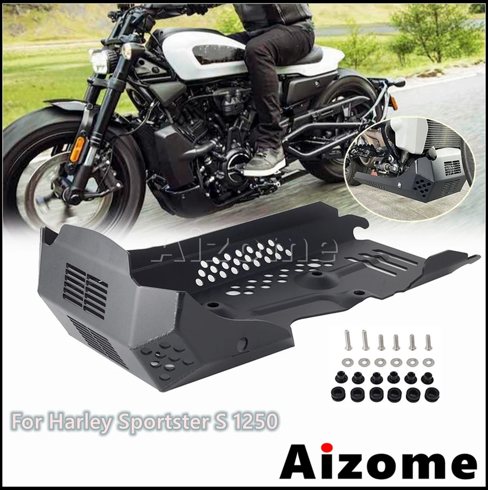 Retrofit Motorcycle Chassis Skid Plate Under Engine Guard Protector For Harley Sportster S 1250 RH1250S Accessories 2021-2023