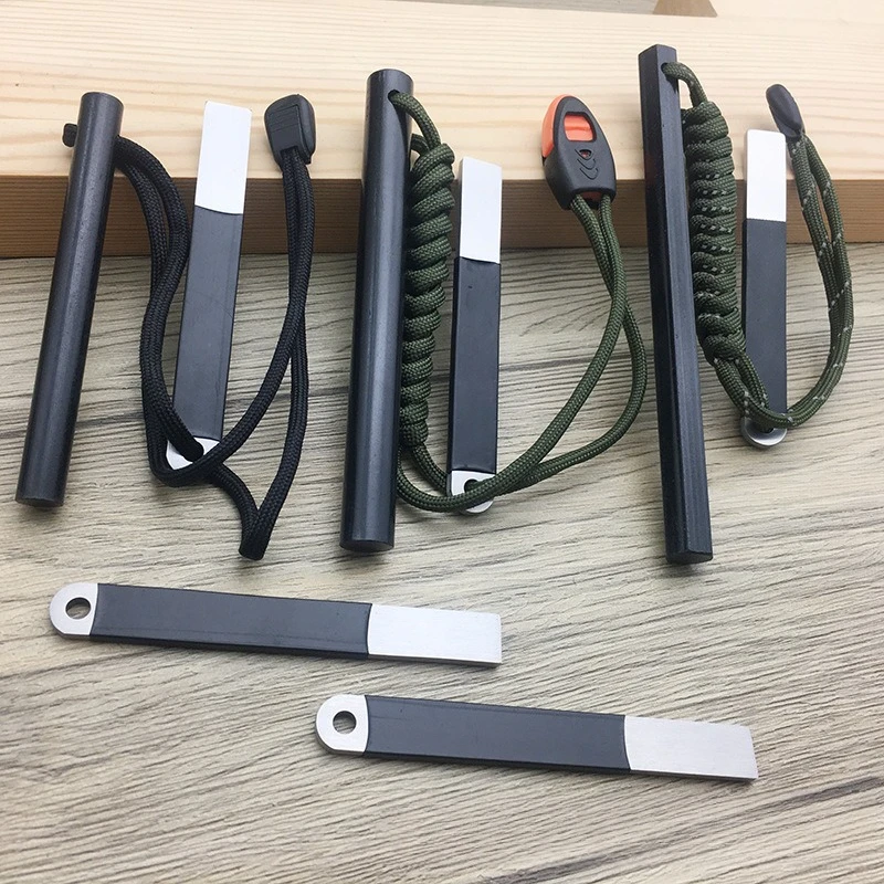 Survival Fire Starter Ferro Rod, Magnesium Fire Steel with Steel Striker, Portable Ignition Tool for Camping, Hiking & Emergency