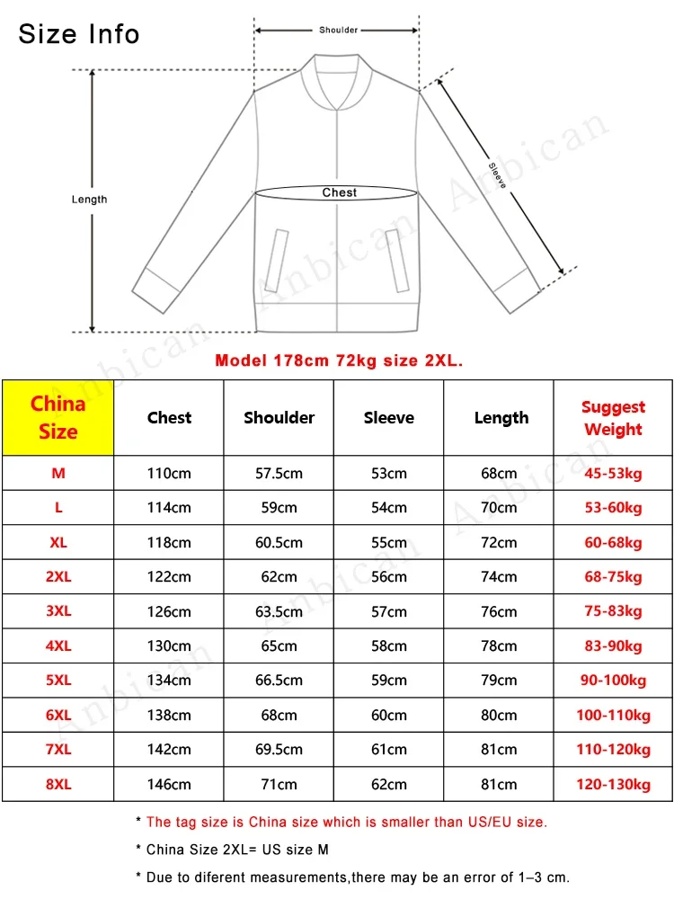 Chaqueta de invierno para hombre, Parkas cálidas, moda coreana, cuello levantado, cortavientos grueso, abrigo térmico frío para nieve, chaquetas acolchadas de talla grande 8XL