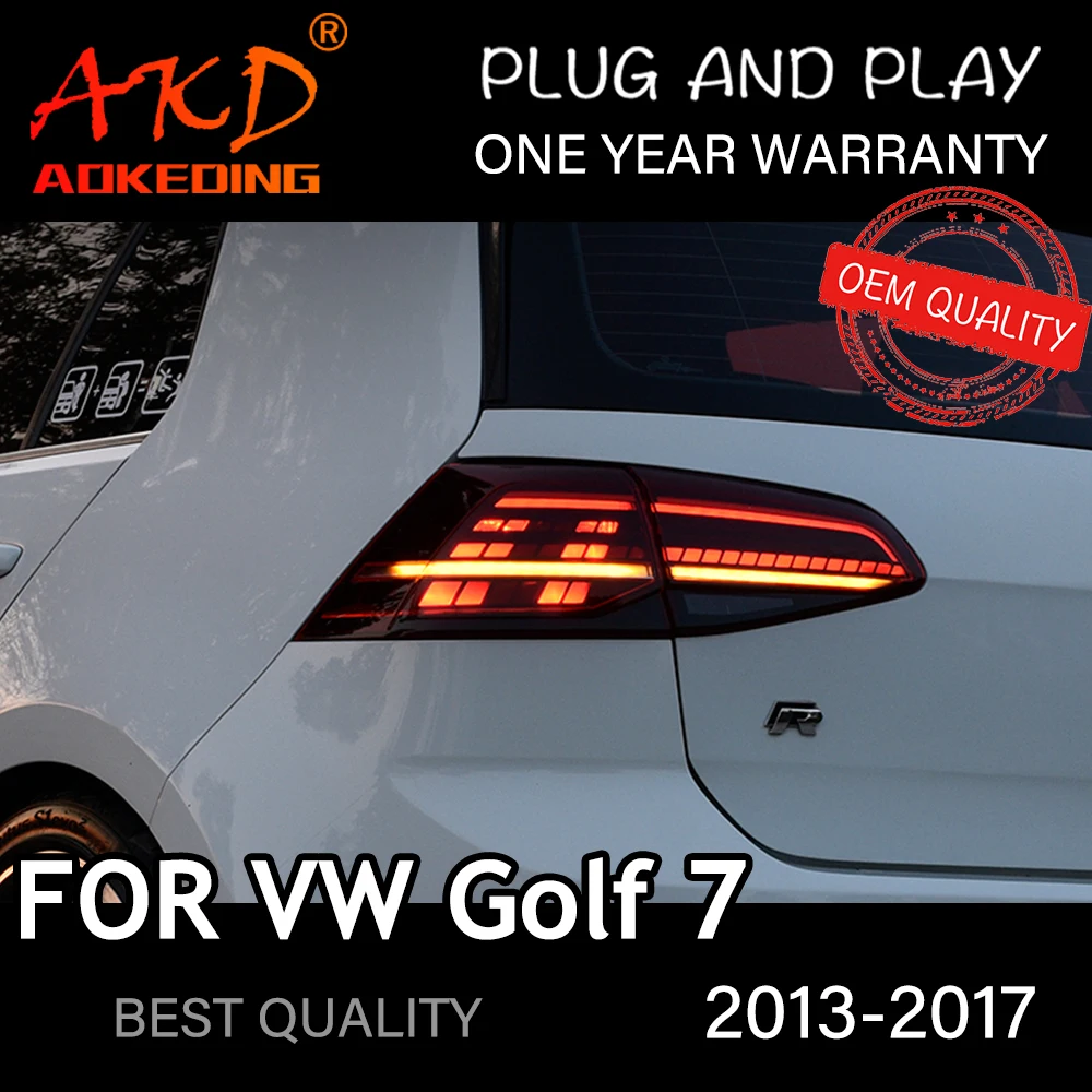 Tail Light For VW Golf 7 2013-2017 MK7 автомобильные товары Rear Lamp LED Lights Car Accessories Golf 7.5 Taillights