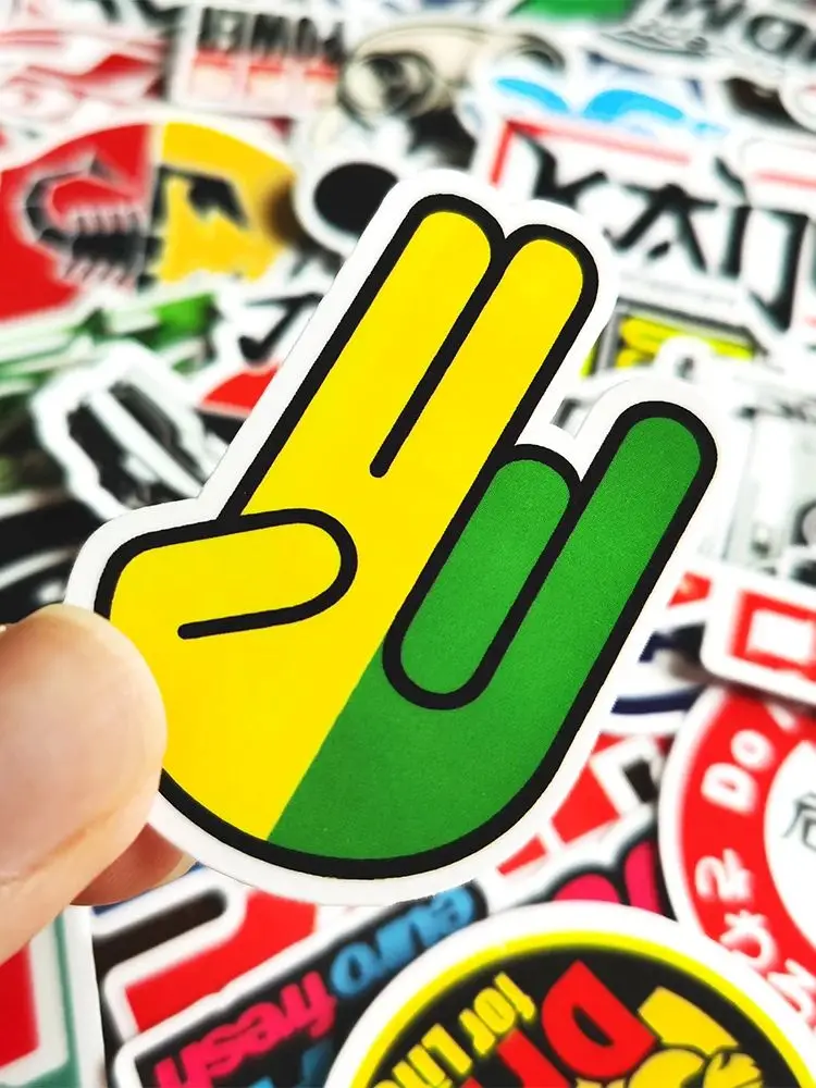AliExpress NONE 10/20/50/100pcs Cool JDM Stickers Auto Car Modify Motorcycle Scooter Bike Skateboard Laptop Graffiti Vinyl Decals Sticker Bomb