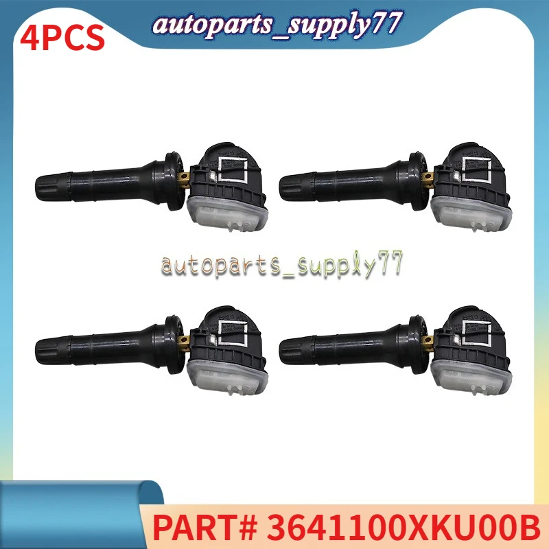 

4PCS Tire Pressure Monitoring Sensor 3641100XKU00B 433MHZ For Haval H2 H5 classic H6 Coupe H7 H7L M6 Plus Great Wall Wingle 5 7