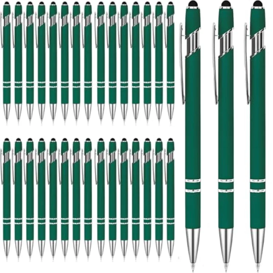 

100 Pcs Ballpoint Pen with Stylus 2 in 1 Ballpoint Pen for Touch Screens 2 in 1 Thank You Pen Gift for Colleagues Coworker Offi