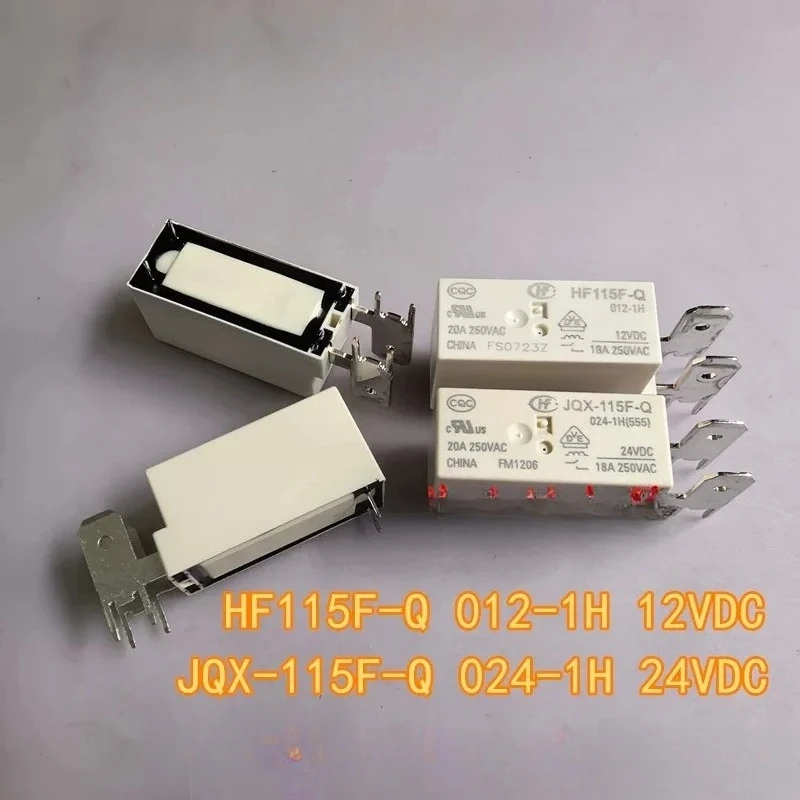 5PCS/LOT JQX HF115F-Q 012 024-1H  18A Vertical Structure 1 Normally Electroacoustic Device