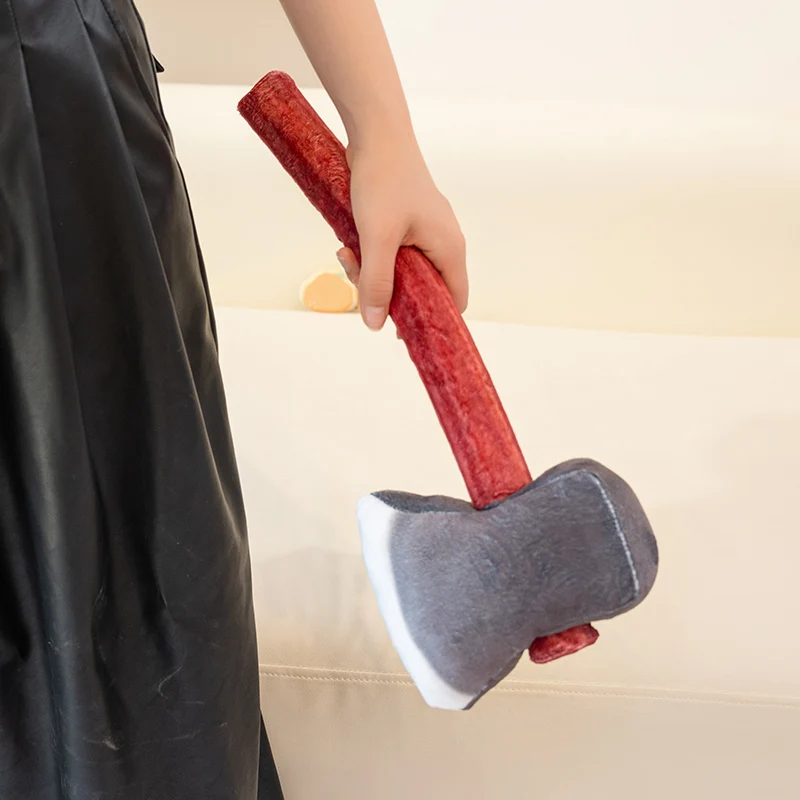 Nova vida real impressão machado brinquedos de pelúcia macio steric brinquedos de pelúcia para crianças adereços lilelike para jogo cosplay foto presente engraçado