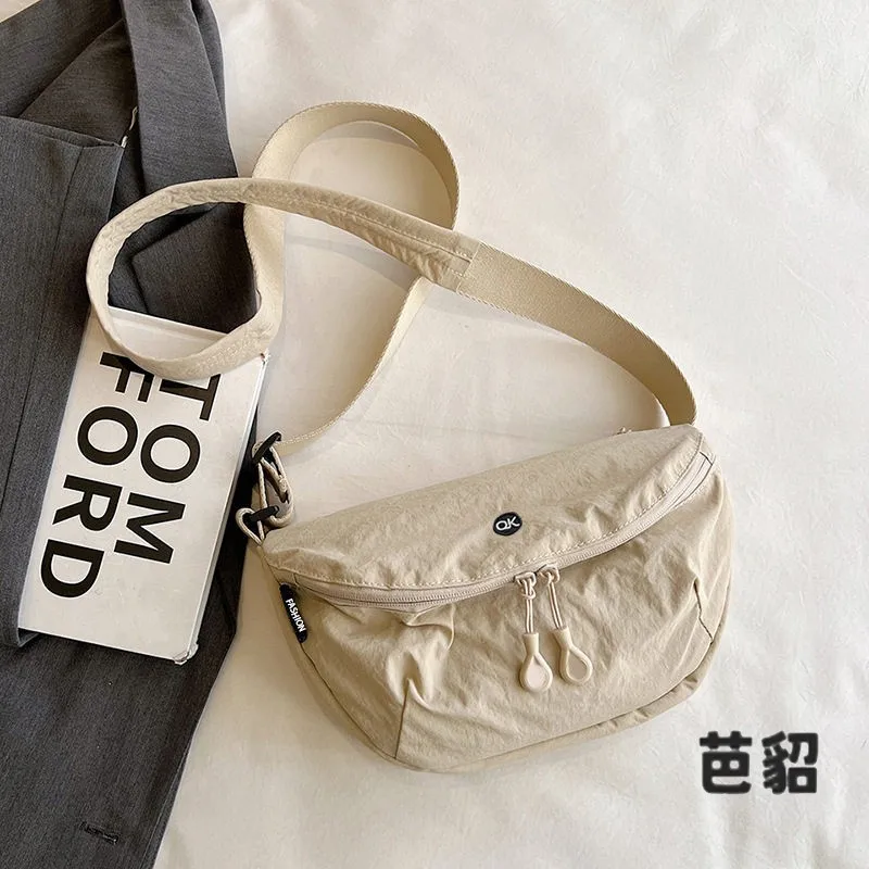 Ultra-Light Crossbody Saddle Bag for Men And Women Travel Waterproof 2026 New Style Versatile Single Shoulder Bag Leisure Nylon