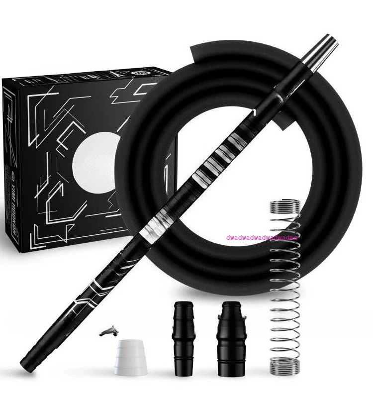 

360-градусный набор кальяна для граффити с алюминиевой ручкой, пищевой силиконовой трубкой, всасывающей насадкой из нержавеющей стали