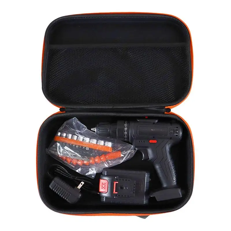 Oxford Cloth Tool Bag Portable Tool Storage Box with Handle Zipper Pouch for Electric Grinder Drill Pliers Wrench Screwdriver