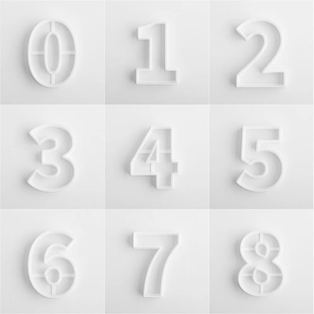 Large Numbers Cookie Cutters Biscuit Mold Kitchen Baking Pastry Bakeware DIY Tools