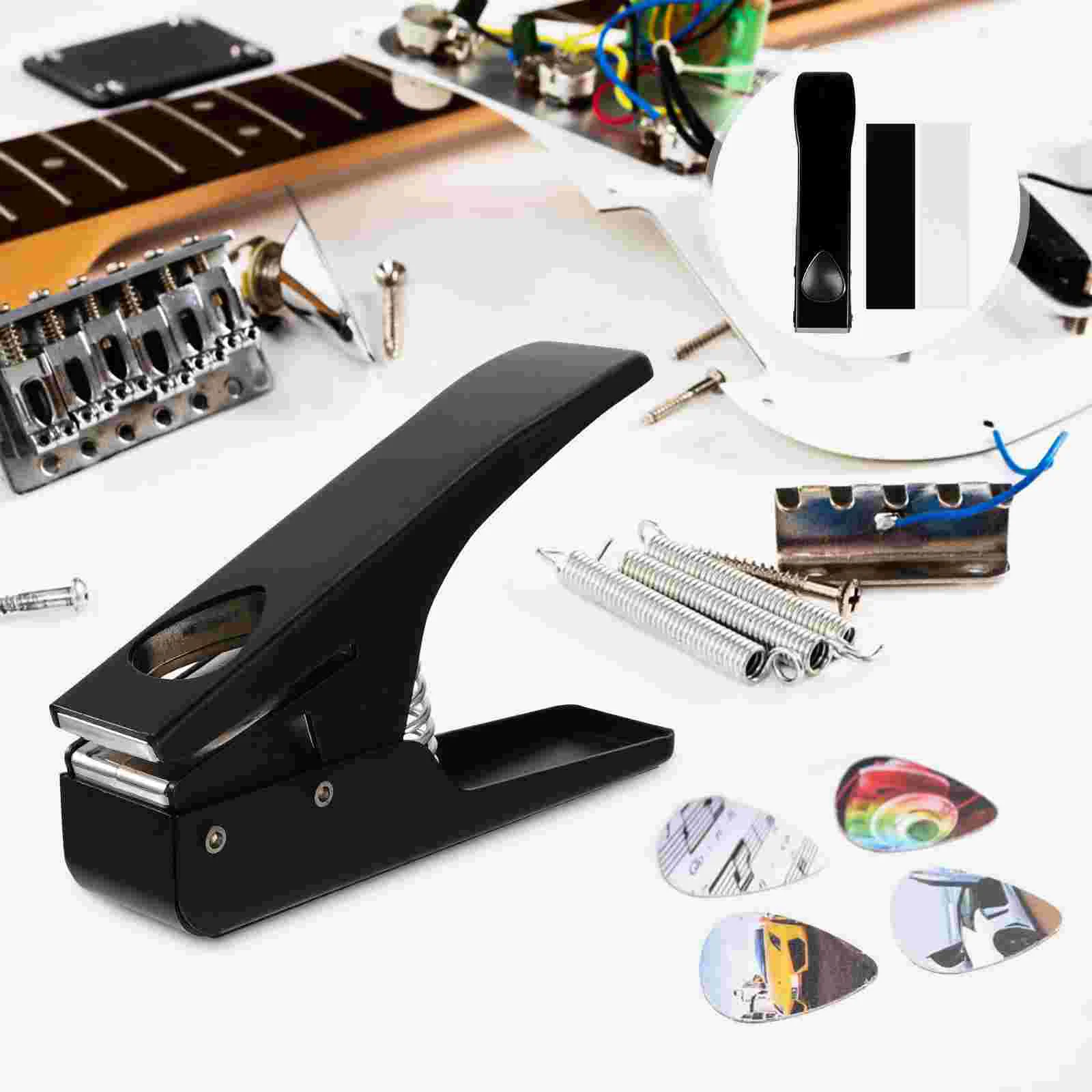 

Guitar Punch Picks Acoustic Guitars Electric Stapler Hole Maker DIY Puncher Tool Ukulele
