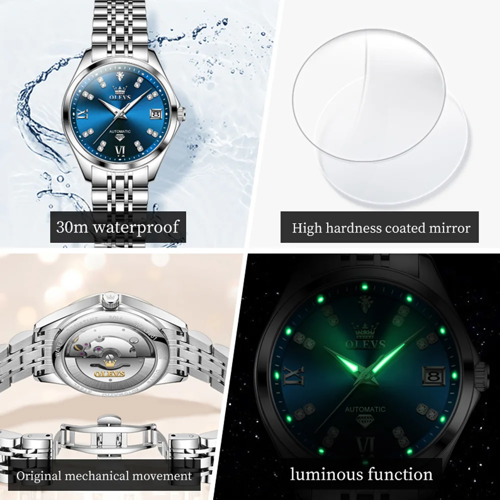 Women's Elegant Waterproof Mechanical Watch