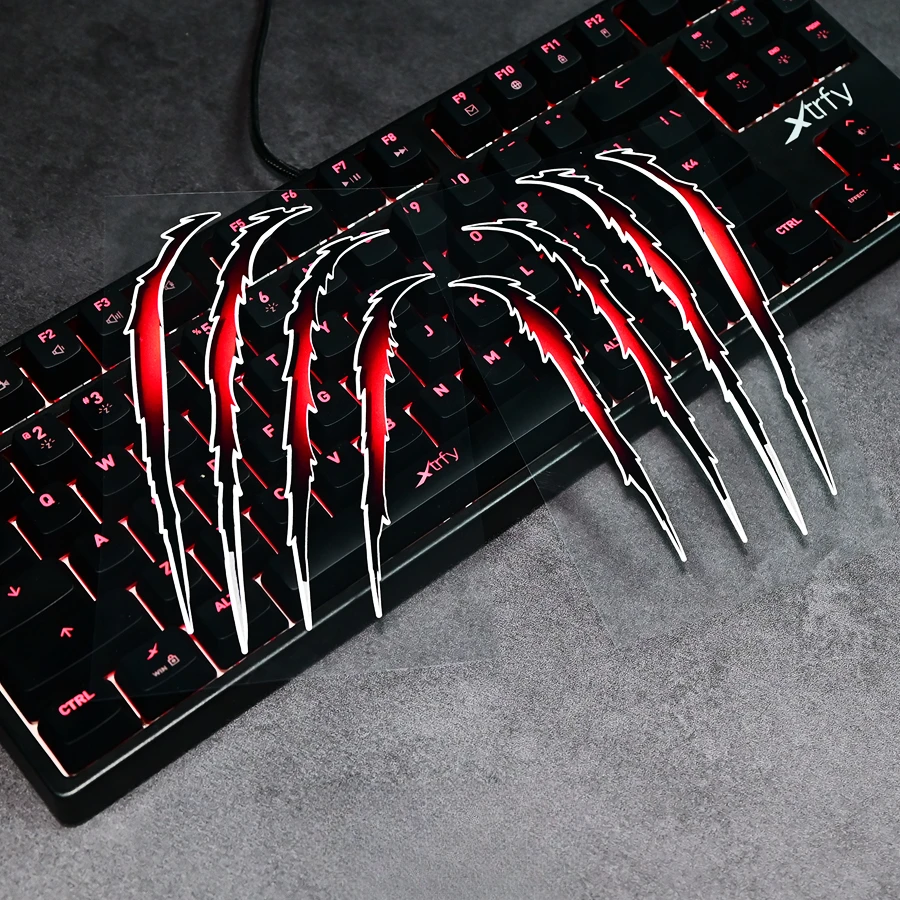 

2024 New Design Motorcycle Monster Claw Scratch Stickers Racing Helmet Vinyl Decals for KTM Kawasaki YAMAHA SUZUKI Vespa HONDA