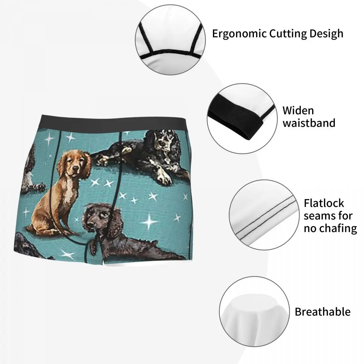 الملاكم السراويل السراويل كوكر الذليل سراويل الذكور ملابس داخلية جيدة التهوية ل أوم رجل صديقها هدية