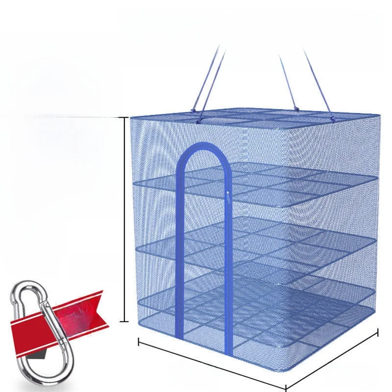 New Model Food Drying Net Screen Insect Proof Sun Drying Basket Stackable Drying Tool Dry Goods Net Meat Cover Storage Organizer