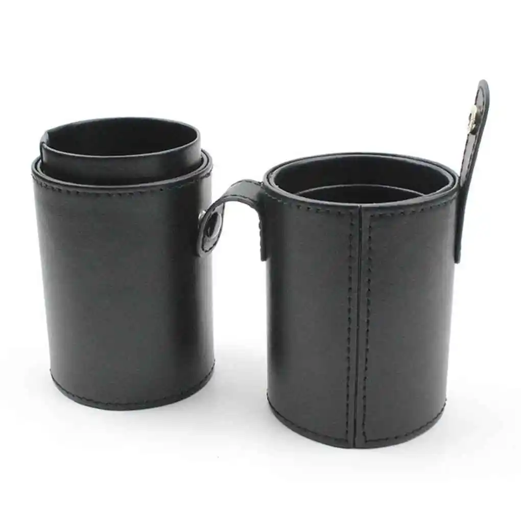Makeup Brush Holder Empty Portable Make Up Brushes Case Round Pen Organizer Cosmetic Tool PU Leather Cup Container