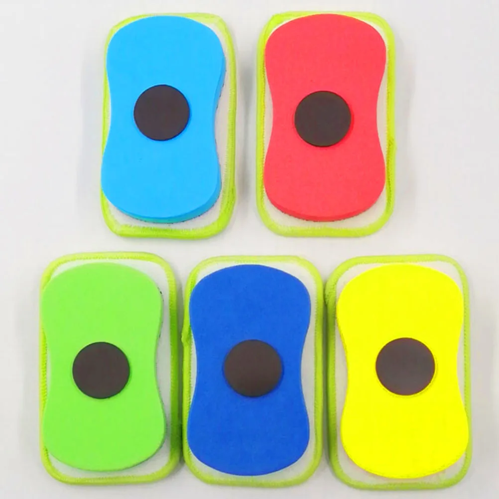 

3Pcs Reusable Whiteboard Erasers with Magnet Back Easy Clean Surface Non-Scratch School Office Supplies Magnetic Erasers