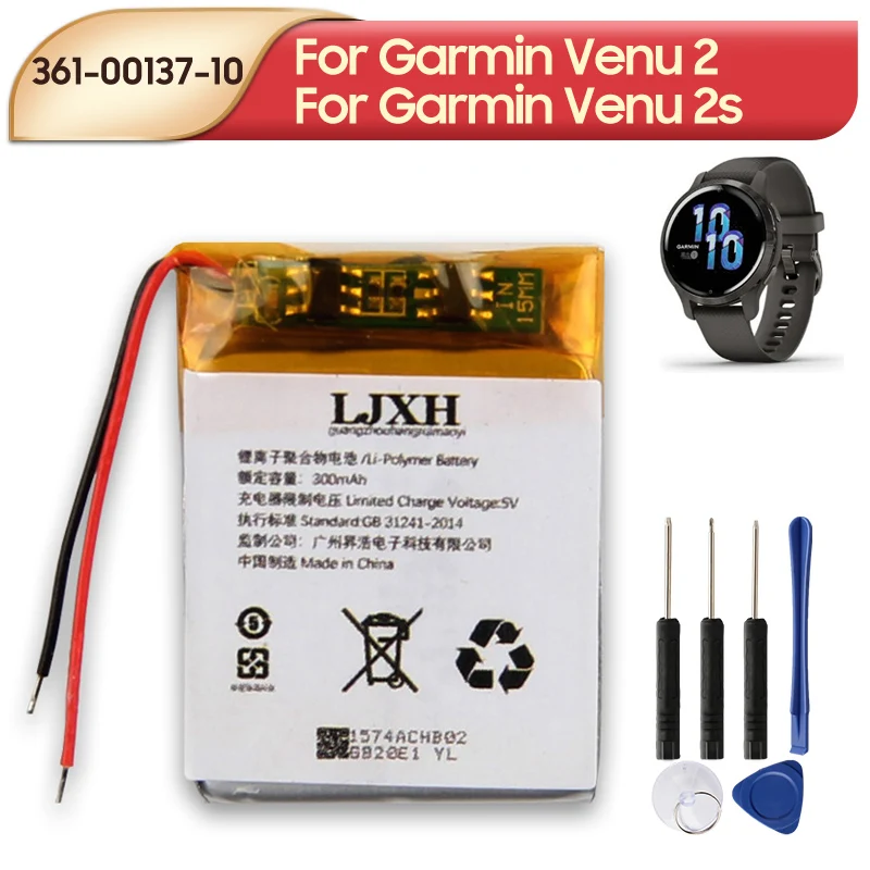 

Original Replacement Battery 361-00137-10 For Garmin Venu 2 Garmin Venu 2s 300mAh