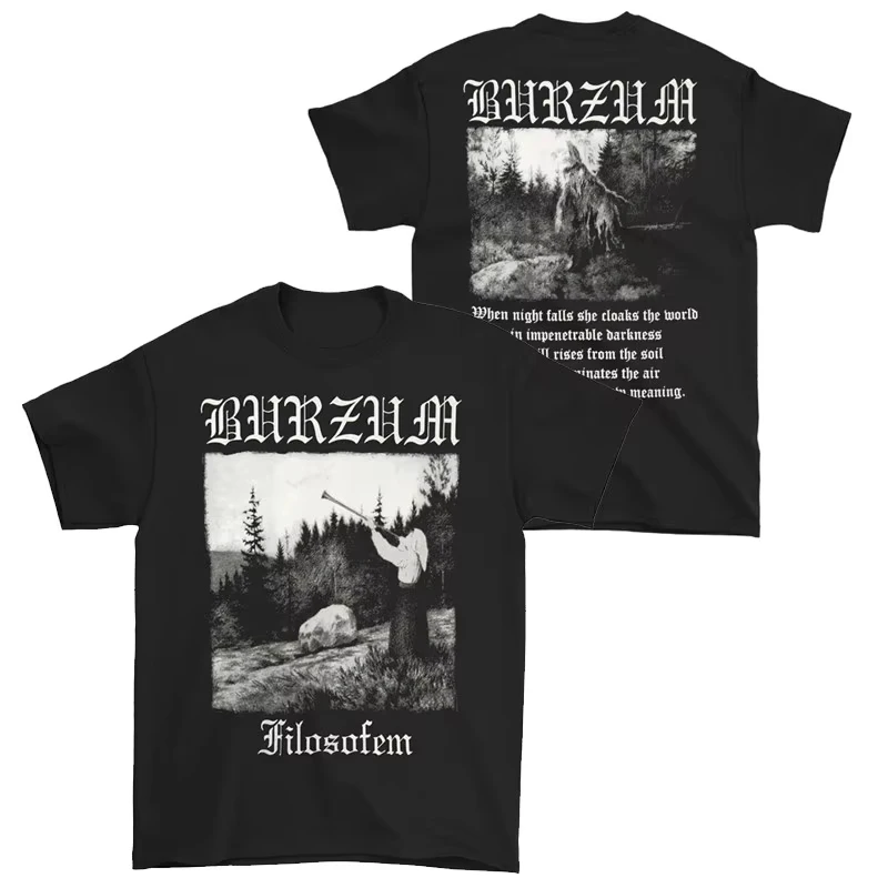 Summer 2026 Popular Legendary Norwegian Black Metal Band Burzum Theme Outdoor Leisure Fashionable Men's Short Sleeve T-shirt