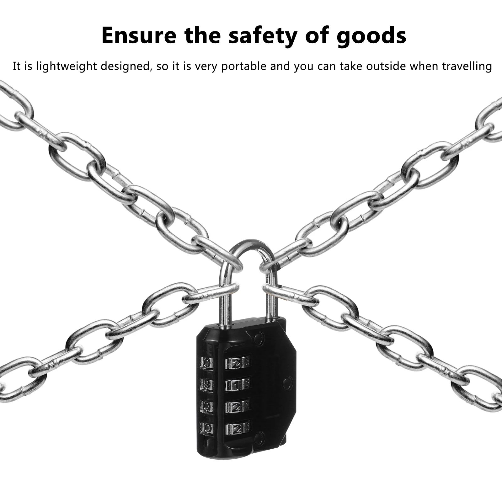 

Small Combination Lock Safety Padlock Suitcase Password Cabinet Durable Zinc Alloy Door