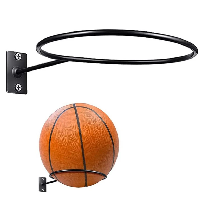 

1Pc Multi-purpose Football Display Shelf Ball Holder Wall Mounted Basketball Storage Rack Living Room Decor