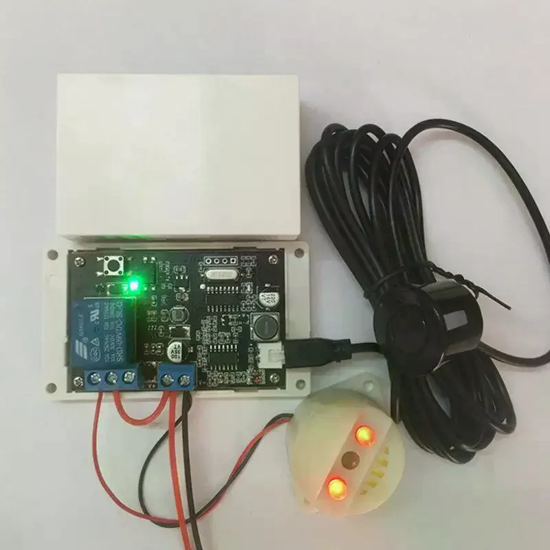 Ultrasonic Ranging Sensor With Buzzer Relay Output Distance Measuring Module Adjustable Range 5cm-500cm Reversing Radar Sensor