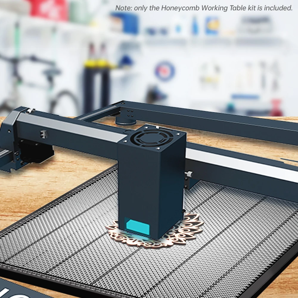 LONGER Honeycomb Working Table 500mm x 500mm x 22mm Laser Cutting Honeycomb Panel Workbench Suitable for Diode CO2 Laser