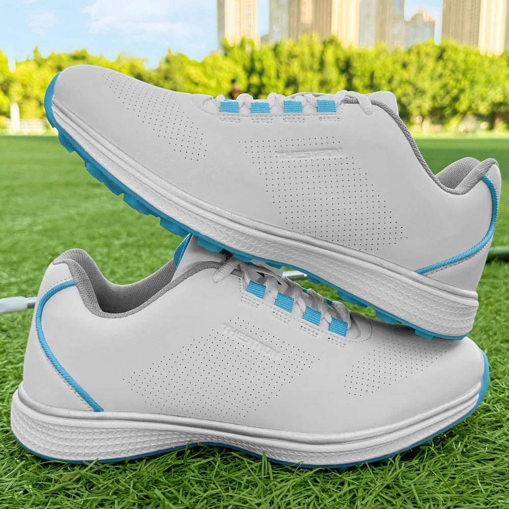 Damskie buty golfowe outdoorowe antypoślizgowe do chodzenia i uprawiania sportu, profesjonalne buty golfowe bez kolców dla par.