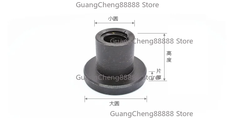 Round Flange Nut T12 16 20 25 28 Trapezoidal Screw Nut Matching