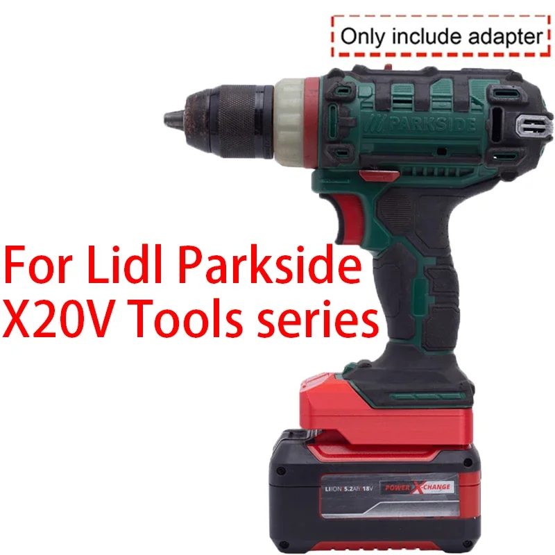 Imagem -03 - Conversor de Bateria para Bateria Einhell X-change Ozito 18v para Lidl Parkside X20v Adaptador de Bateria de Íon-lítio Acessório de Ferramenta Elétrica