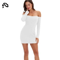 Original Cotton Sexy White Backless Dresses Women Bodycon Short Package Hip Mini Dress Female Clothing Dating Party Dresses
