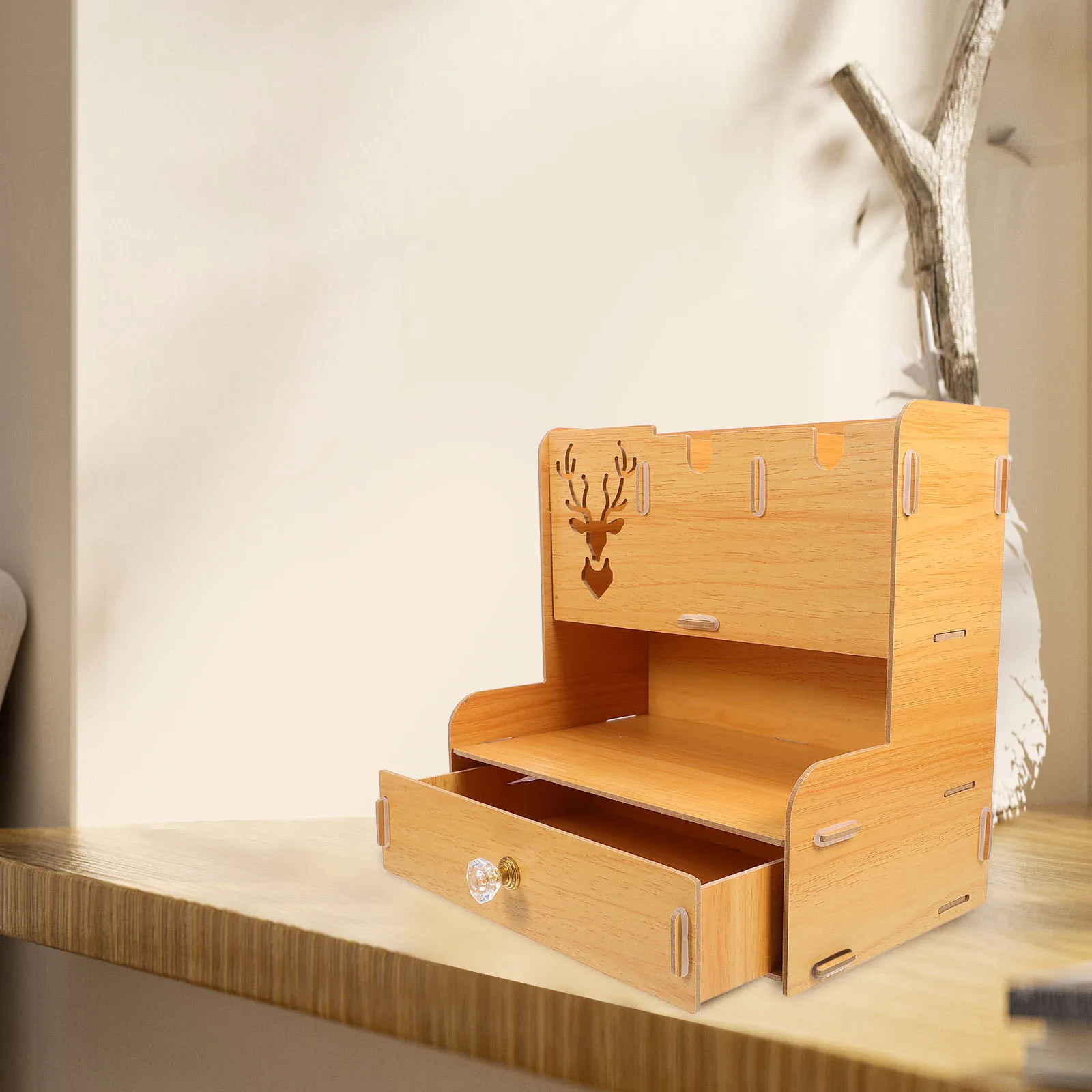 

Stationery Storage Rack Desktop Supplies Holder Organizers Organiser Multi-functional Pencil Container
