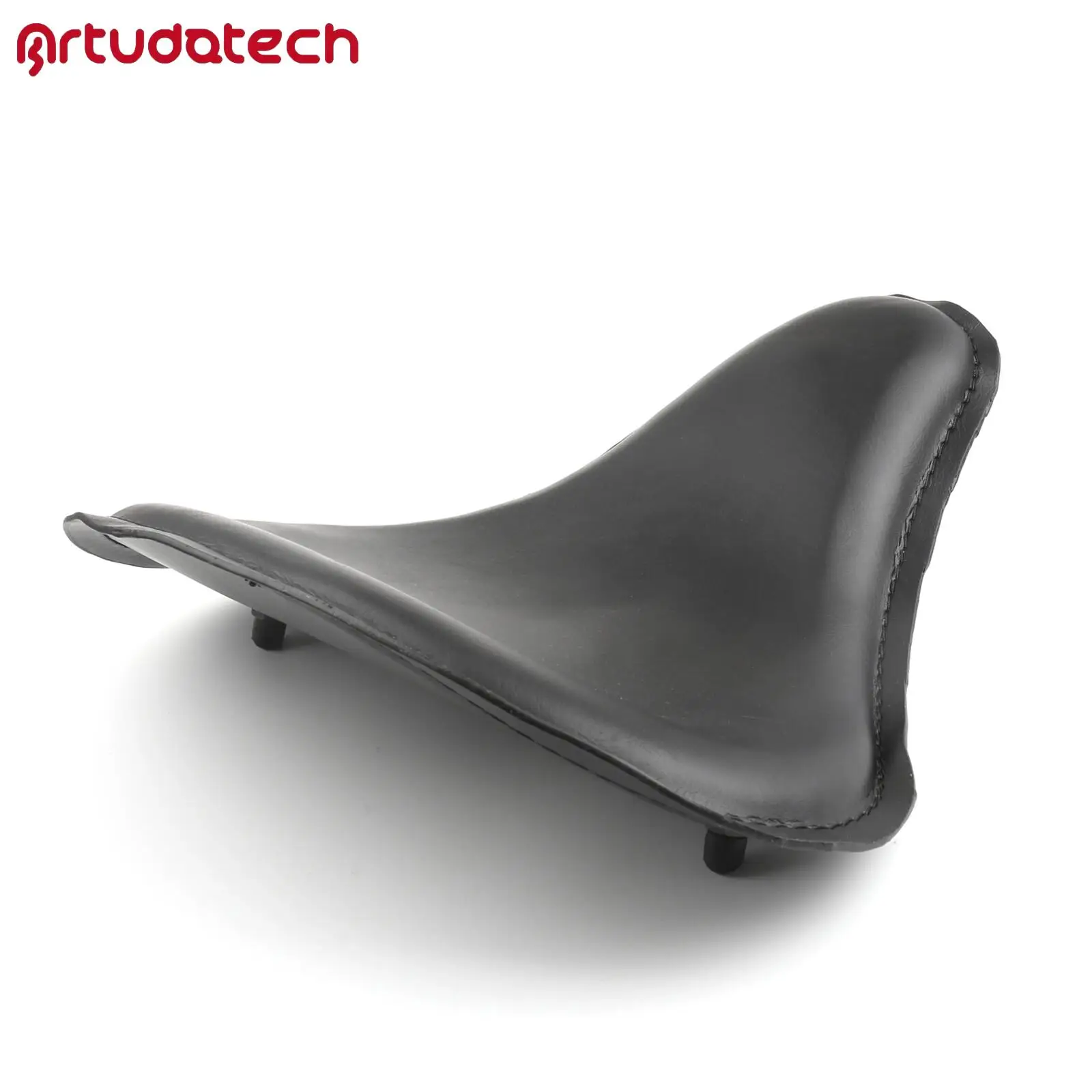 

Artudatech Leather Custom Bobber Seat Chopper for Large Black AU Slim Solo