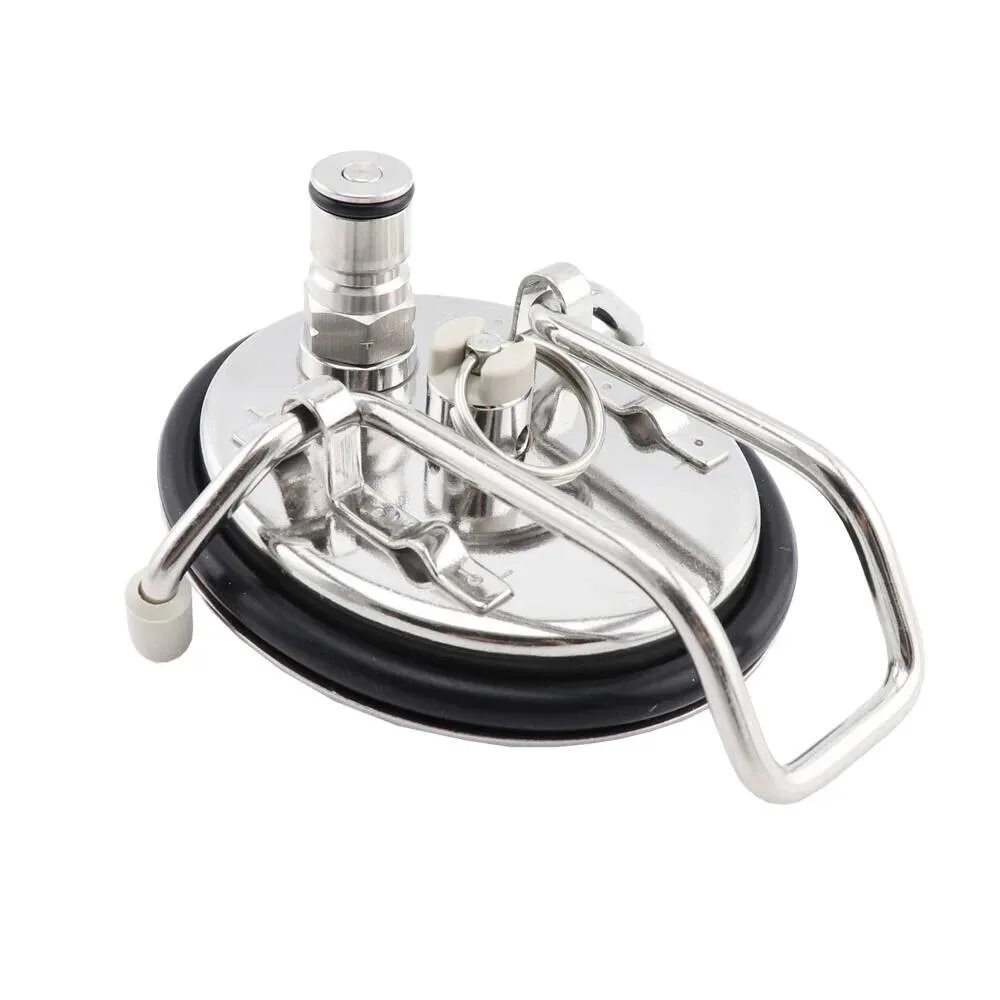 

Homebrew Beer Cornelius Type Corny Keg 0-90PSI Gauge Carbonation Lid With Pressure Relief Valve Bar Fruit wine barrel lid Tools
