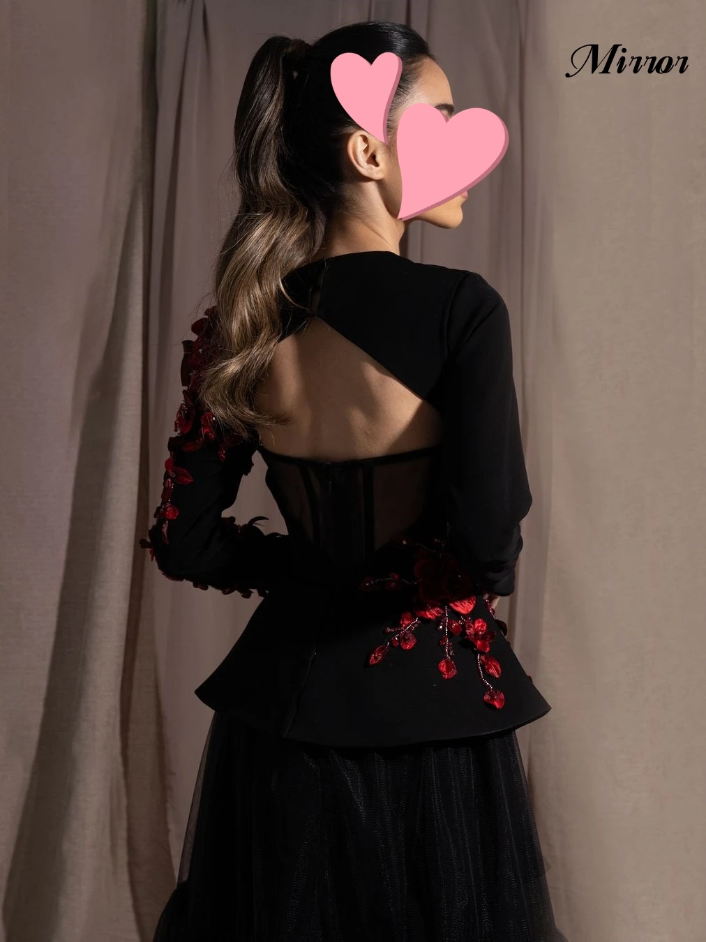 Robe de Bal Vintage Élégante et Sexy, Tenue de Soirée à Perles Noires et Rouges, avec Appliques, Dos aux, pour Occasions Formelles Personnalisées