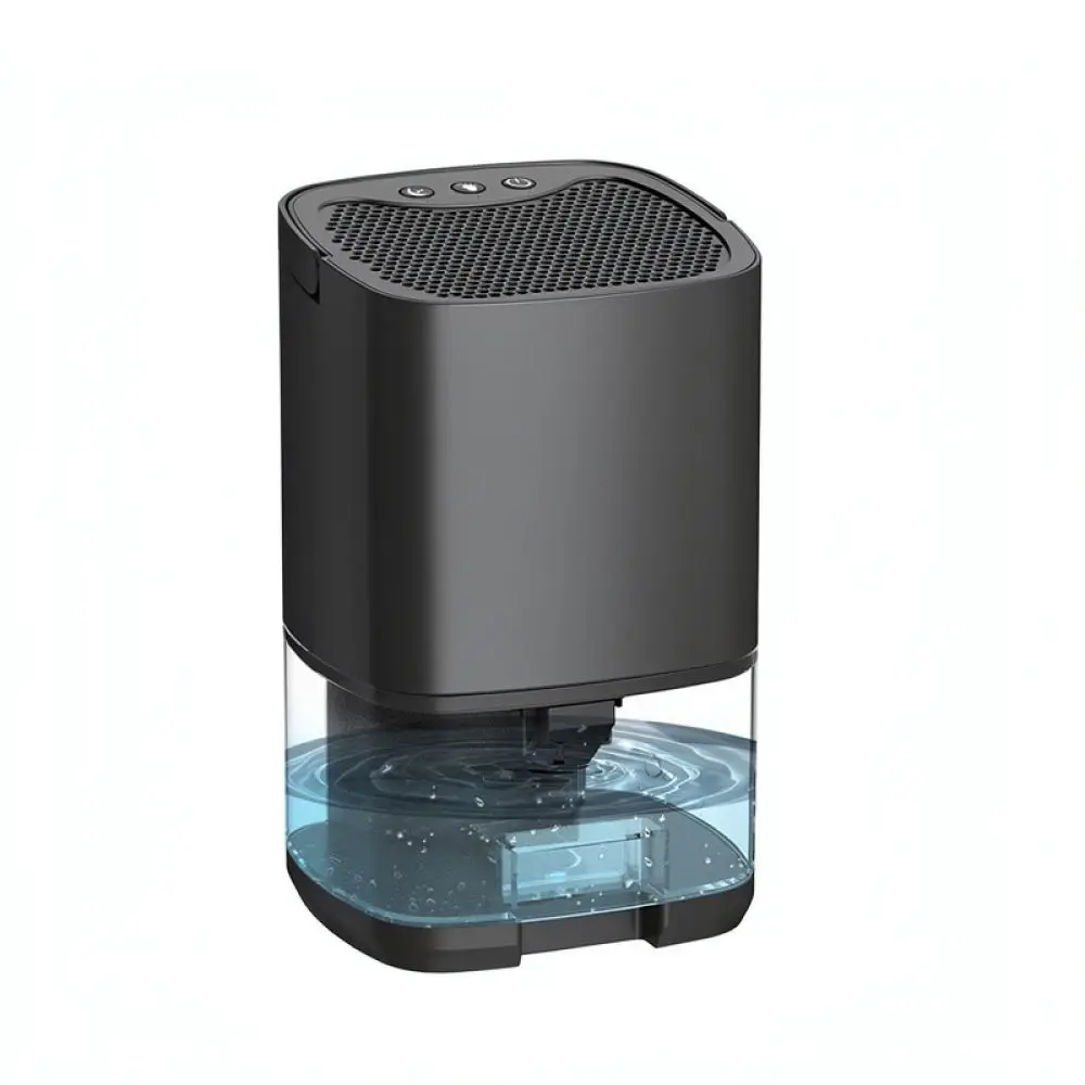 Electric Air Dehumidifier Quiet Dryer For Home Closet Bedroom Moisture Absorber Compact Portable Humidity Eliminator Tool White