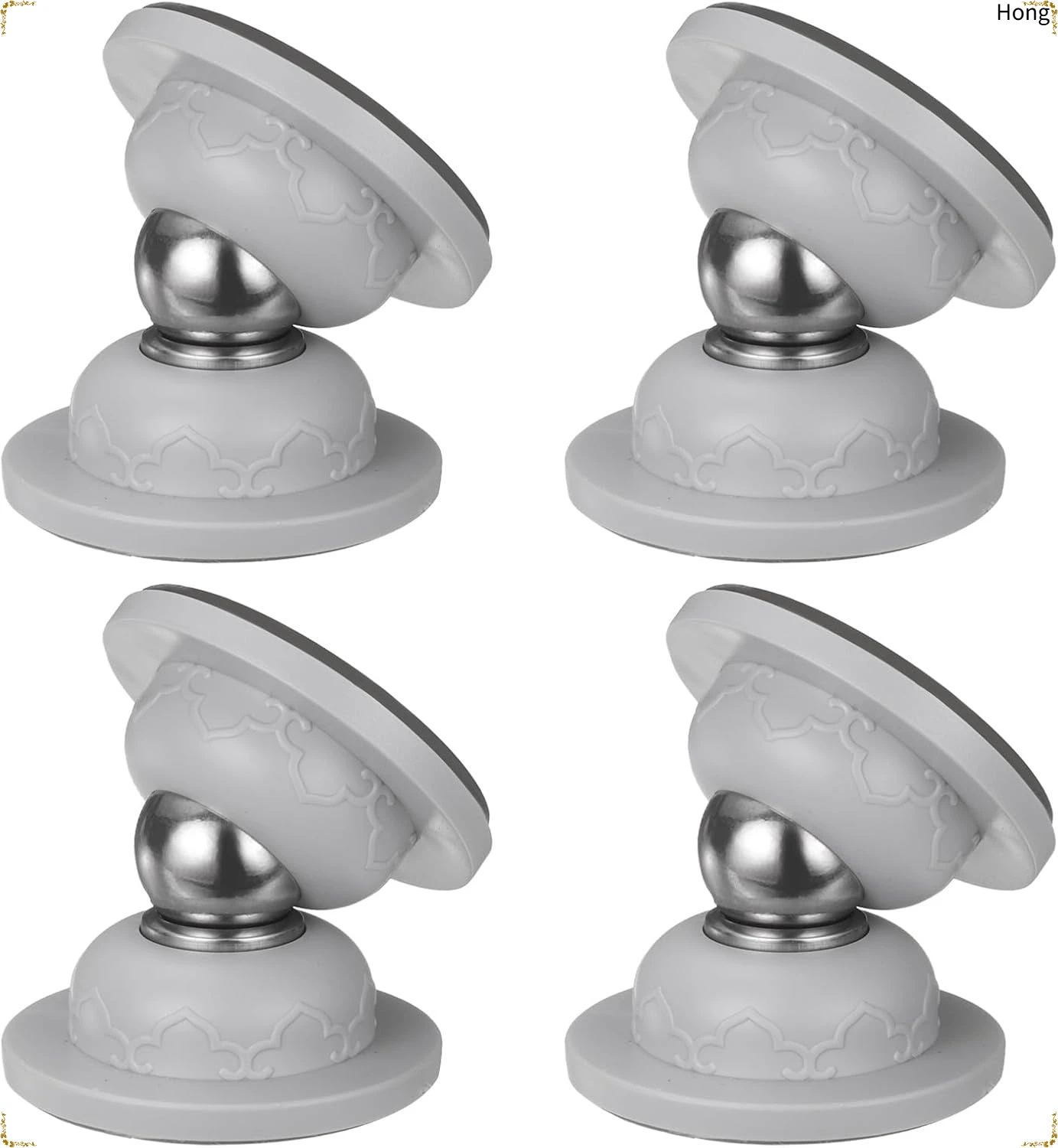 No Drill Magnetic Door Stop, Silicone Anti‑Impact Floor Mount Door Holder, Heavy Duty Magnet Door Catch for Bathroom Home Use