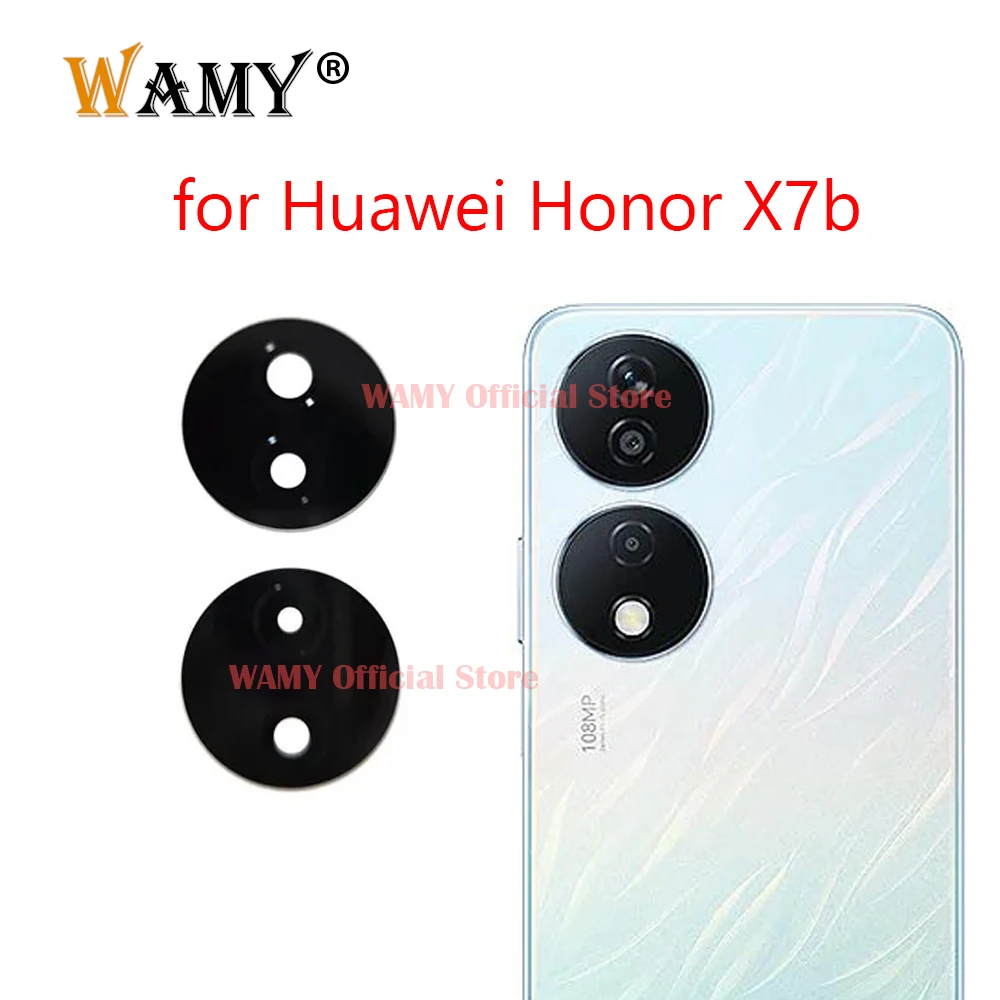 New Rear Back Camera Glass Lens Replacement For Huawei Honor X7b CLK-LX1 CLK-LX2 CLK-LX3 With Adhesive Sticker