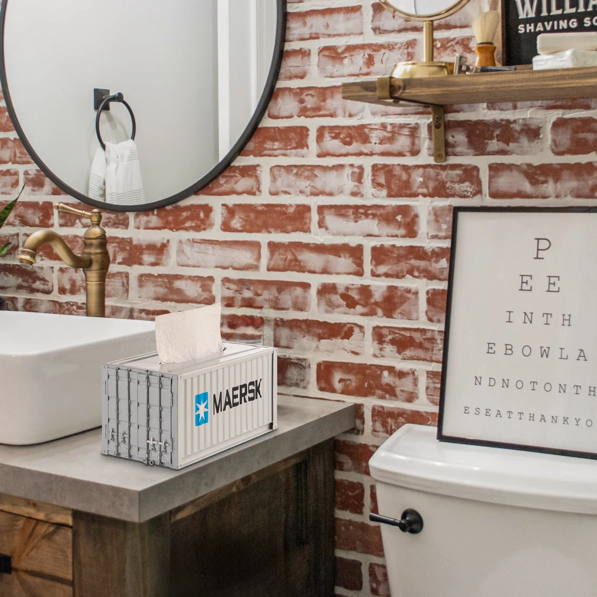 

Металлический транспортировочный контейнер, коробка для салфеток, держатель для салфеток, настольный органайзер для бумаги для домашнего офиса, промышленное винтажное украшение для дома