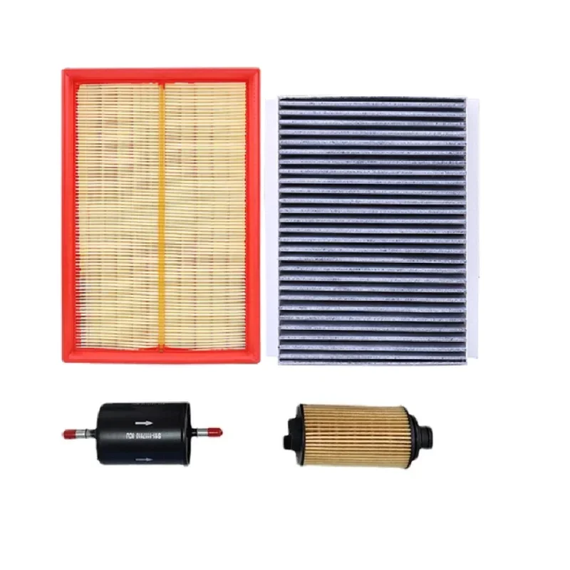 4pcs Filter Sets For Chery Tiggo 8 F4J16 Engine 1.6T Air Filter+Oil Filter+Carbin Filter+Fuel Filter 151000079AA F4J16-1012030