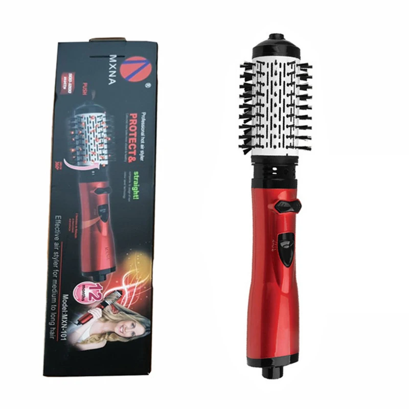 Professional 3-In-1 Hair Dryer Rotating Curly Hair Comb Hot Air Brush Negative Ion Electric Hot Air Comb