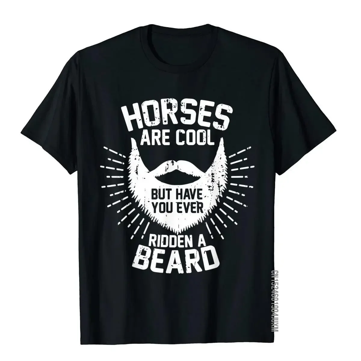 Футболка Horses Are Cool But Have You Ever Ridden A Beard Топ Футболки Топы Футболки Компания Хлопок Китайский Стиль Комиксы Мужчины