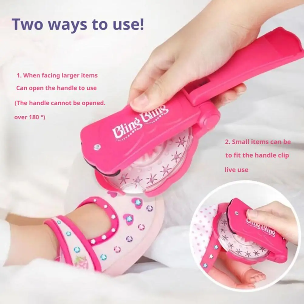 Magic Diamond Stamping Speelgoed voor Meisjes Haar Sieraden Druk Film Diamant Haaraccessoires DIY Set Kinderen Speelhuis Aankleden