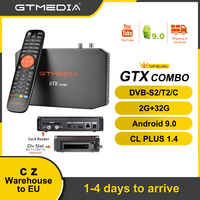 GTMEDIA GTX Combo Android 9.0+DVB-S2/T2/C,8K 4K H.256 2gb 16gb S905X3 Android 9.0 Satellite Receiver Support CI Plus Card Slot