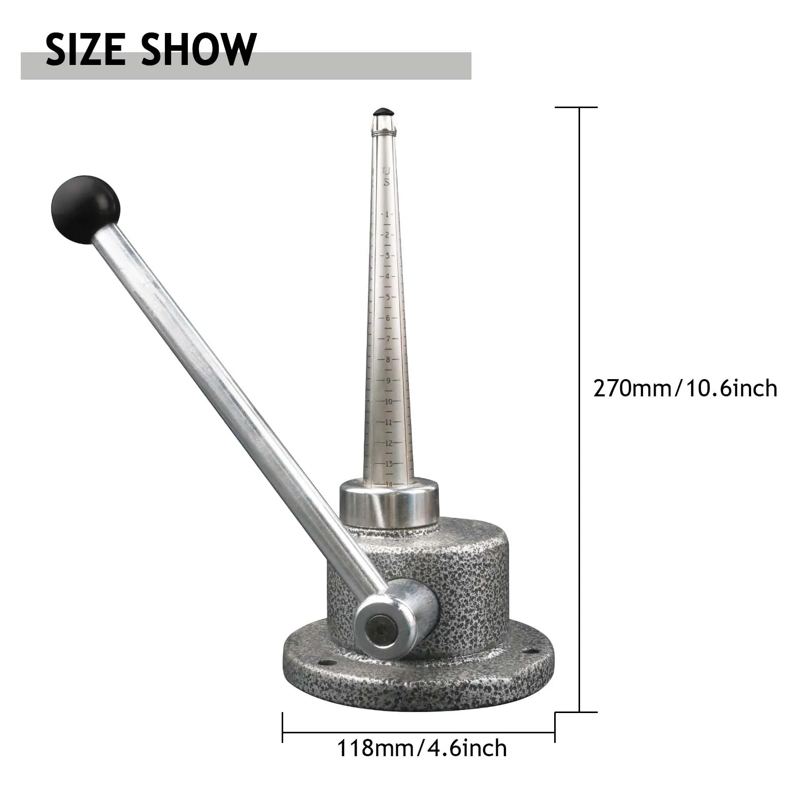 Nodular Iron Ring Stretcher Reducer, U.S. Size 1-14, Four Splines, Jewelry Repair & Forming