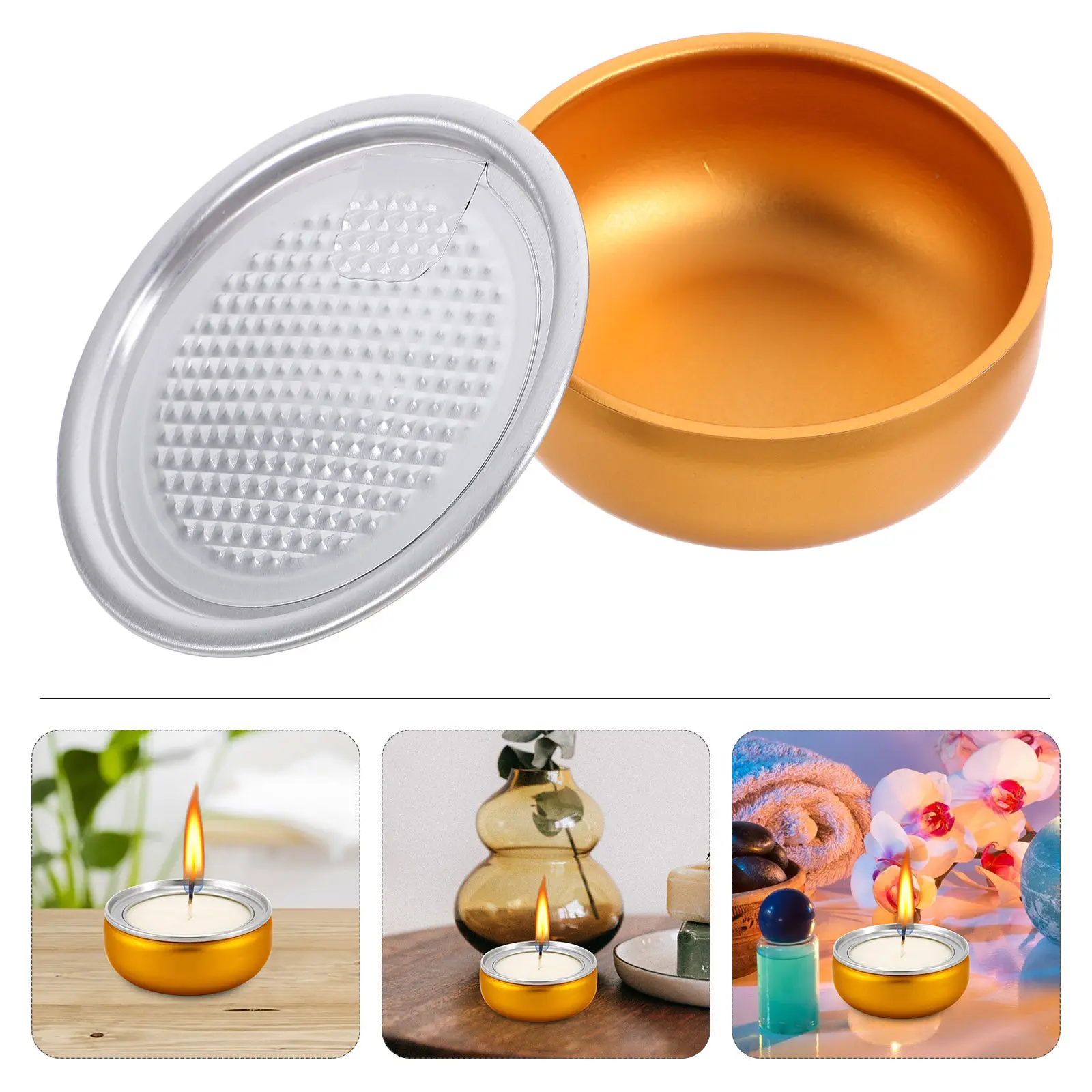 

Набор из 12 маленьких металлических банок: герметичные алюминиевые контейнеры для ароматических свечей, чайных листьев, мелких конфет, безопасные для хранения